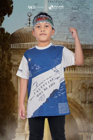 [PRE-ORDER] Jersey Kids Short Sleeve MCC Lifestyle X MyCare - Palestine Land Blue