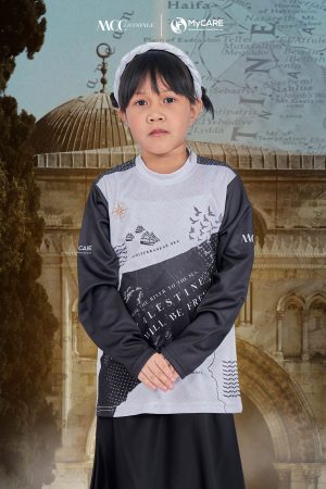 [PRE-ORDER] Jersey Kids Long Sleeve MCC Lifestyle X MyCare - Palestine Land Black