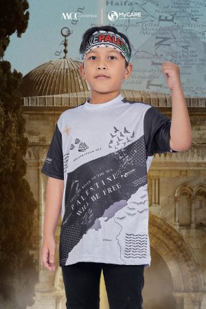 [PRE-ORDER] Jersey Kids Short Sleeve MCC Lifestyle X MyCare - Palestine Land Black