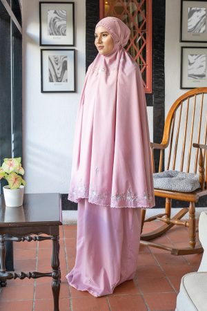 Telekung Travel Safira Noureen x MCC Lifestyle - Sweety Pink