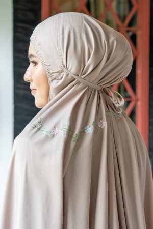 Telekung Travel Safira Noureen x MCC Lifestyle - Tortilla Brown