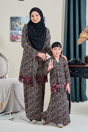 Baju Kebaya Sulam Akayla - Julliet Black