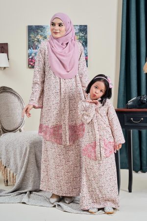 Baju Kebaya Sulam Akayla - Sweet Pink