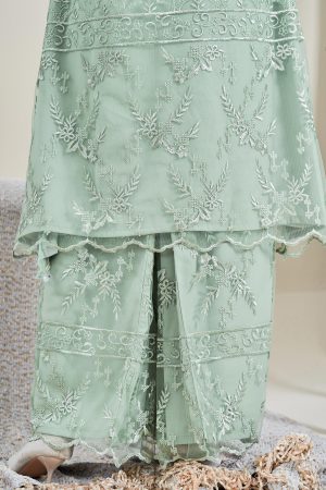 Baju Kebarung Lace Analia - Pistachio Green