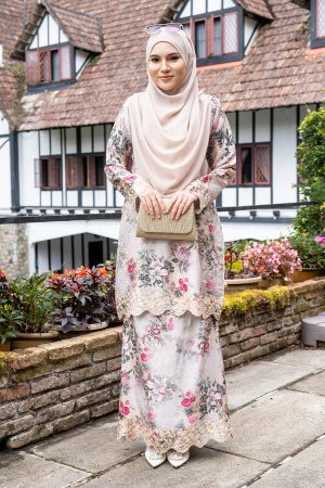 Baju Kurung Sulam Diamante Aurelia - Freesia Gold