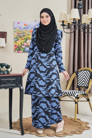 Baju Kurung Riau Lace Adiona - Yara Dodger Blue