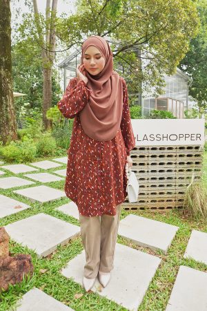 Blouse Nazuha - Mahogany Cirrus