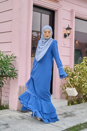 Abaya Sulam Rossa - Yale Blue