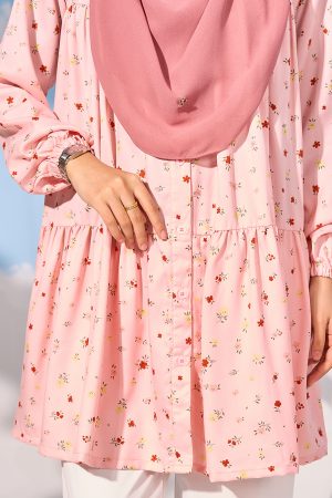 Blouse Luna Laluna X MCC - Macaroon Pink