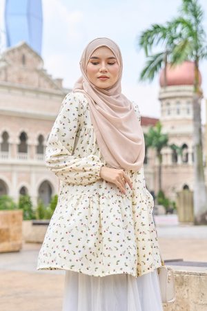 Blouse Luna Laluna X MCC – Garden Creamy