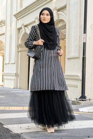 Blouse Darisa Stripe - Black