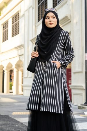 Blouse Darisa Stripe - Black