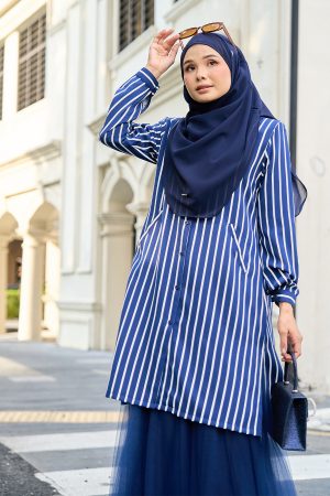 Blouse Darisa Stripe - Midnight Blue