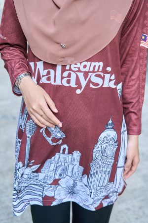 Muslimah Jersey Jiwa Merdeka - Pertiwi Brown