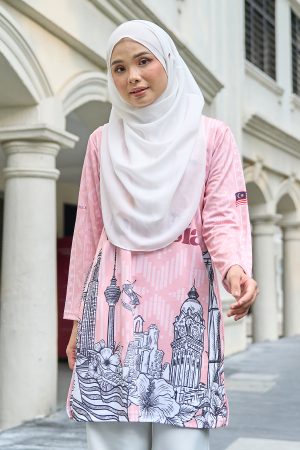 Muslimah Jersey Jiwa Merdeka - Serikandi Pink