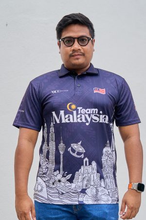 Men Men Polo Jersey Jiwa Merdeka - Warisan Navy Blue