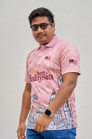 Men Polo Jersey Jiwa Merdeka - Serikandi Pink