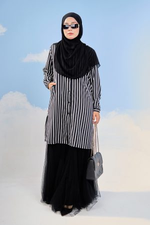 Blouse Darisa Stripe - Nova Black