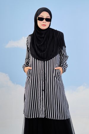 Blouse Darisa Stripe - Nova Black