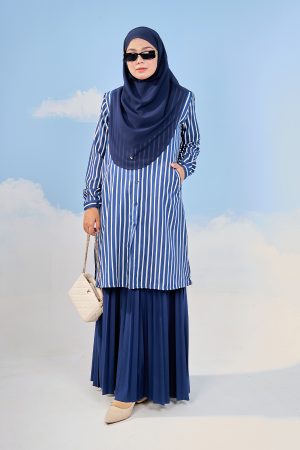 Blouse Darisa Stripe - Nova Navy