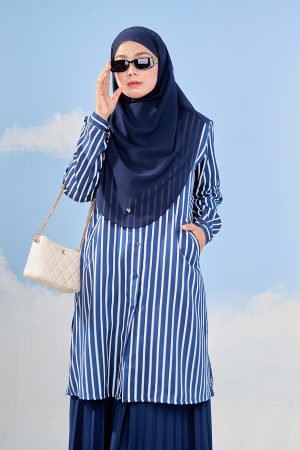 Blouse Darisa Stripe - Nova Navy