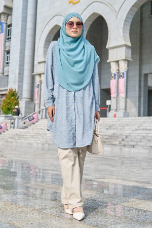 Blouse Nazuha - Monet Pewter