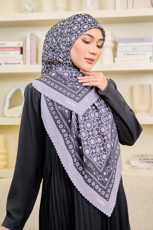 Valily Tudung Bawal Cotton Voile Essaouira - Aira Black