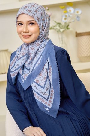 Valily Tudung Bawal Cotton Voile Essaouira - Aira Slate