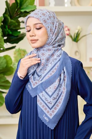 Valily Tudung Bawal Cotton Voile Essaouira - Aira Slate