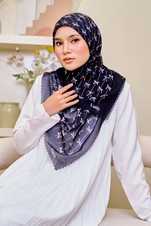 Valily Tudung Bawal Cotton Voile Essaouira - Hera Black