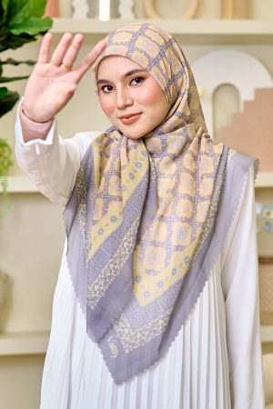 Valily Tudung Bawal Cotton Voile Essaouira - Yara Pebble