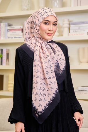 Valily Tudung Bawal Cotton Voile Essaouira - Zera Peach