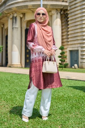 Tunic Mazia - Ombre Maroon