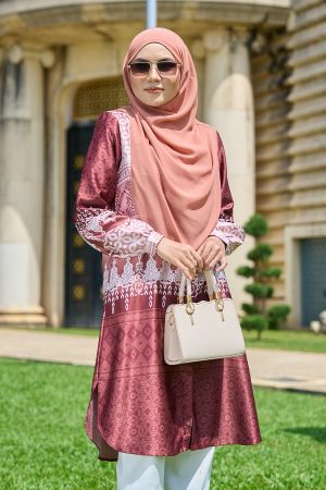 Tunic Mazia - Ombre Maroon