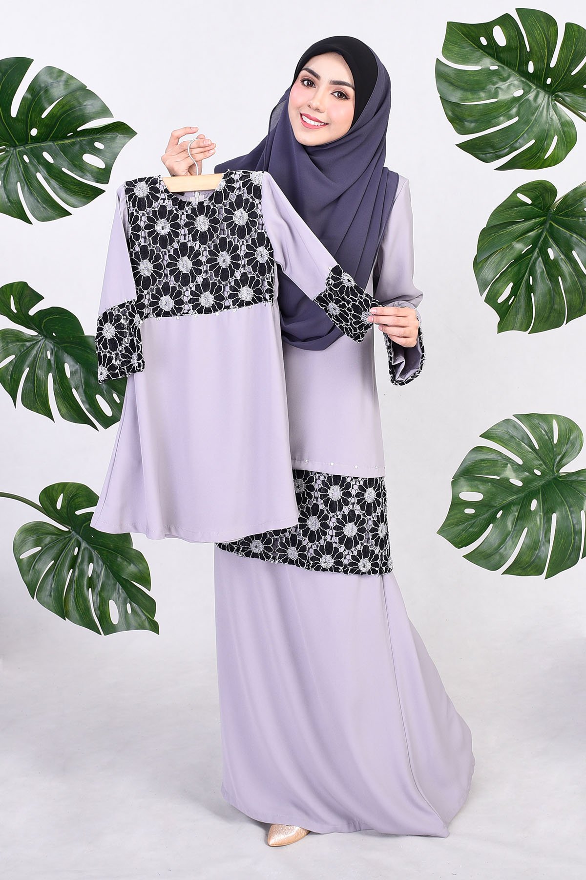 Abaya Naema Kids - Grey