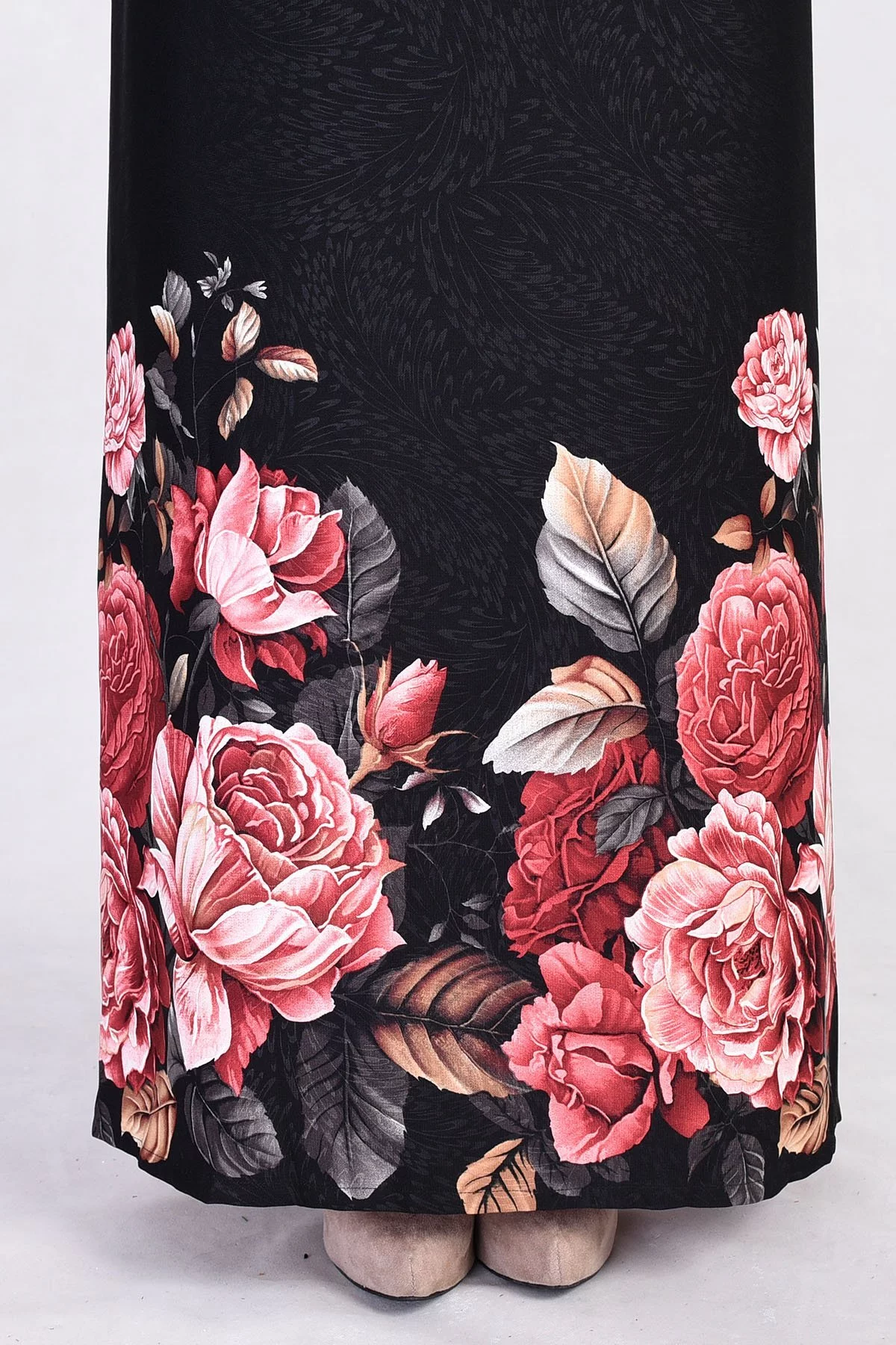 Abaya Fiona - Black Roses