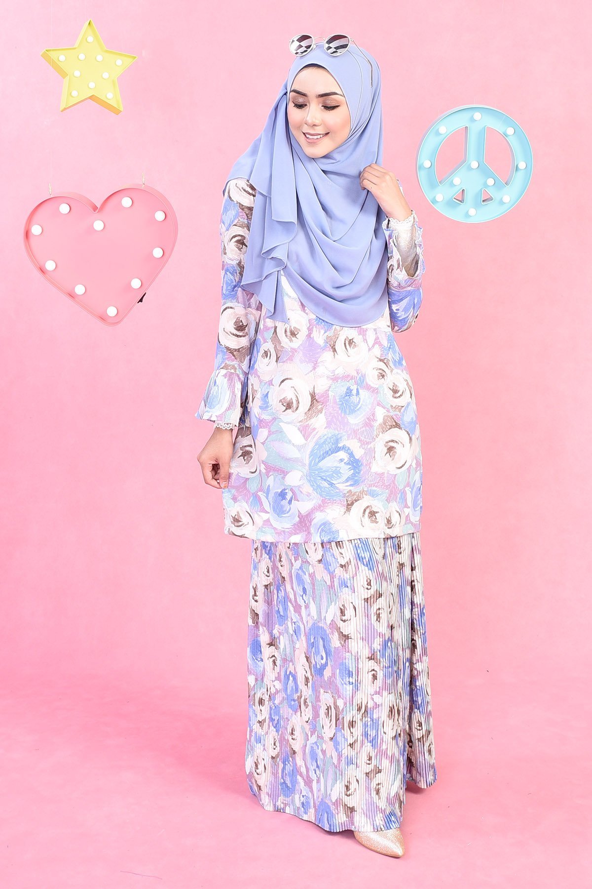 Baju Kurung Naomi - Purple Lavender - MuslimahClothing.Com