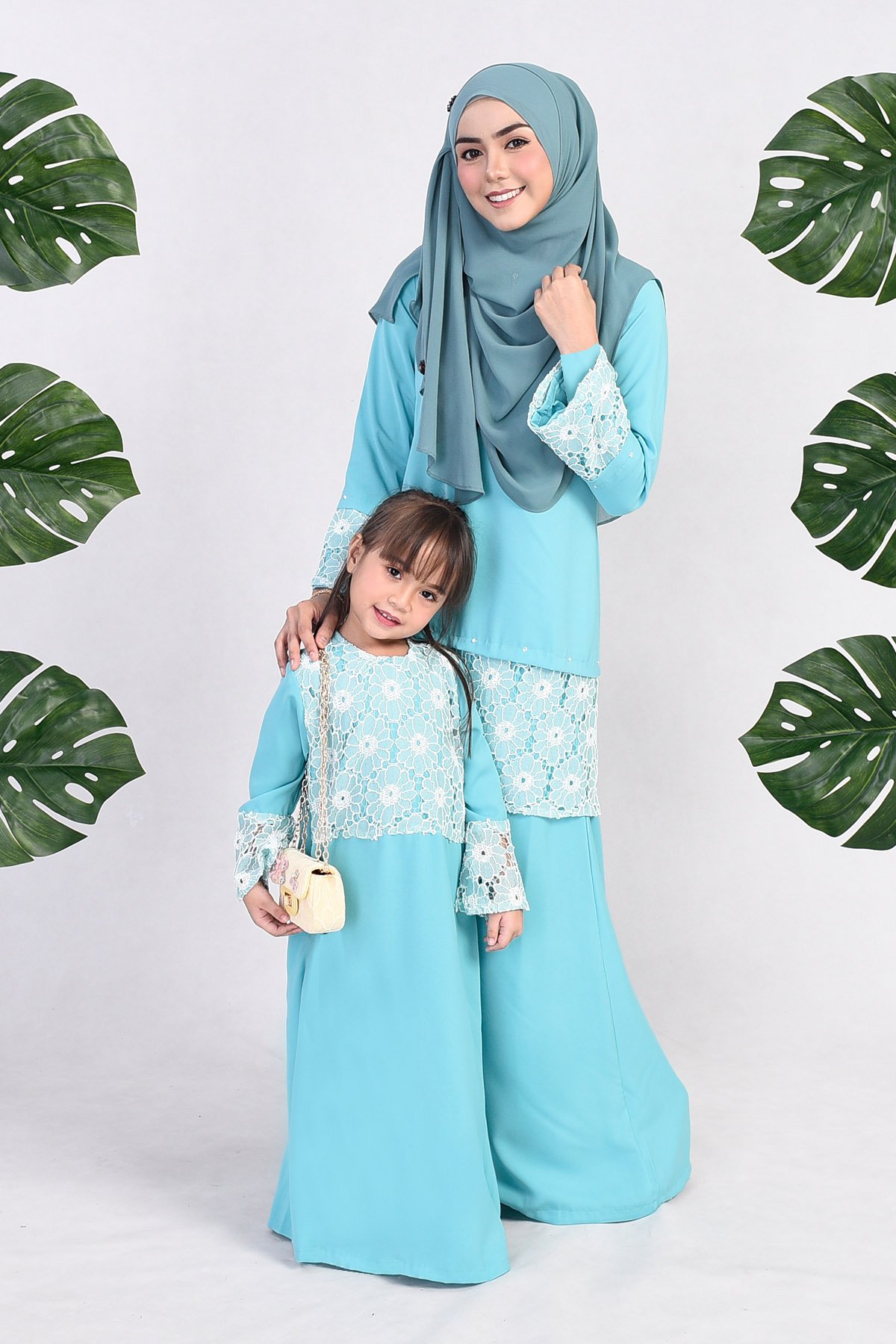 Abaya Naema Kids - Green