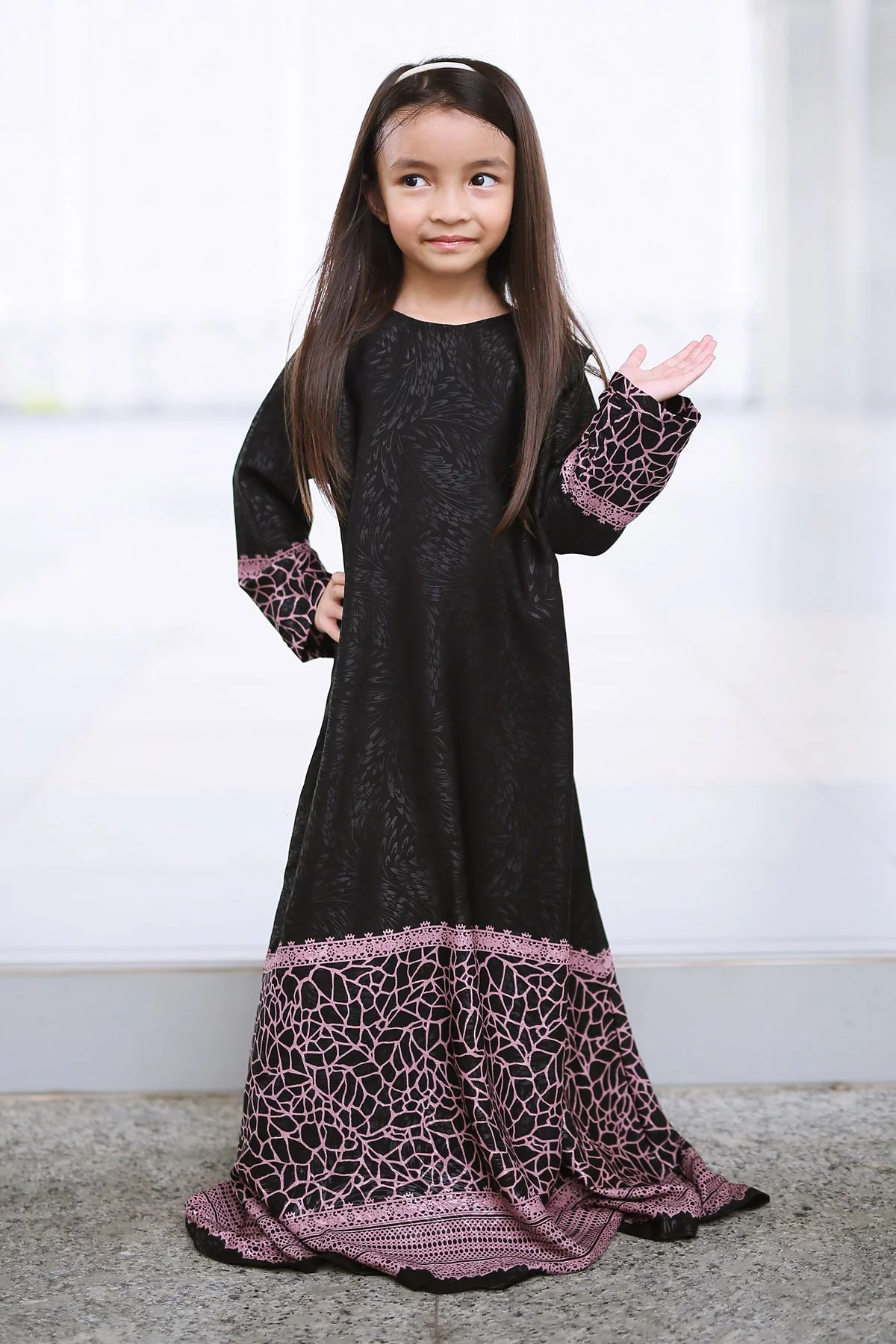 Abaya Raudhah Kids - Purple Plum